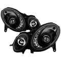 Spyder Mercedes Benz E-Class 03-06 Projector Halogen Model- DRL- Blk PRO-YD-MBW21103-DRL-BK 5017482