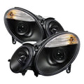 Spyder Mercedes Benz E-Class 07-09 Projector Headlights Halogen Model Only - Blk PRO-YD-MBW21107-BK 5042217