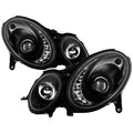 Spyder Mercedes Benz E-Class 07-09 Projector Headlights Halogen - DRL Blk PRO-YD-MBW21107-DRL-BK 5029379