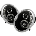Spyder Mini Cooper 02-06 Projector Headlights DRL Black High H1 Low H1 PRO-YD-MC02-DRL-BK 5011336