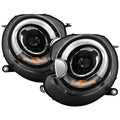 Spyder Mini Cooper 2007-2012 Projector Headlights Halogen Model Only - DRL Black PRO-YD-MC07-DRL-BK 5080608