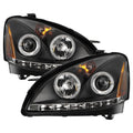 Spyder Nissan Altima 02-04 Projector Headlights Halogen Model- LED Halo LED Blk PRO-YD-NA02-HL-BK 5008077