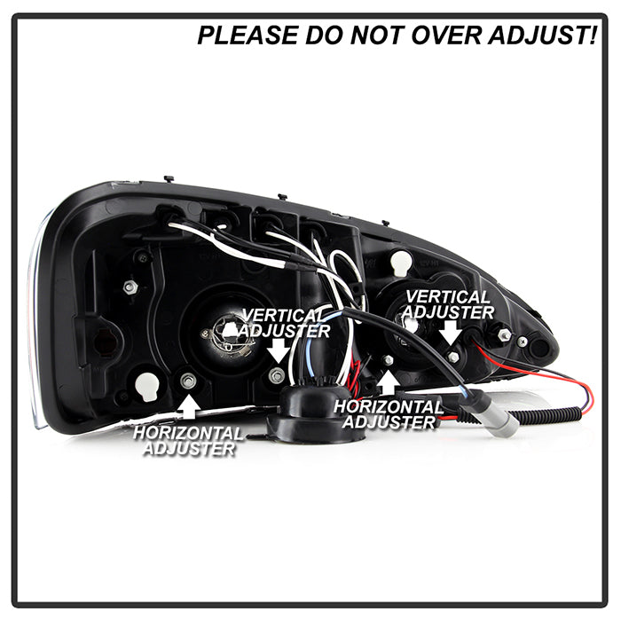Spyder Pontiac Grand Prix 04-08 Projector Headlights LED Halo LED Blk PRO-YD-PGP04-HL-BK 5011664