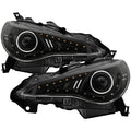 Spyder Scion FRS 12-14 Projector Headlights DRL LED Black PRO-YD-SFRS12-BK 5075413