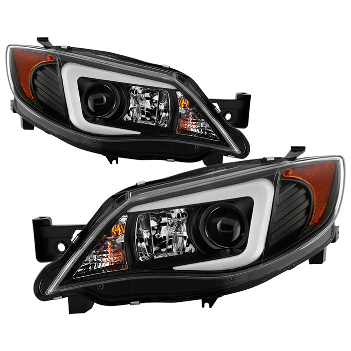 Spyder Subaru WRX 08-09 Projector Headlights - HID Model Only - Black PRO-YD-SWRX08-HID-LBDRL-BK 5083937