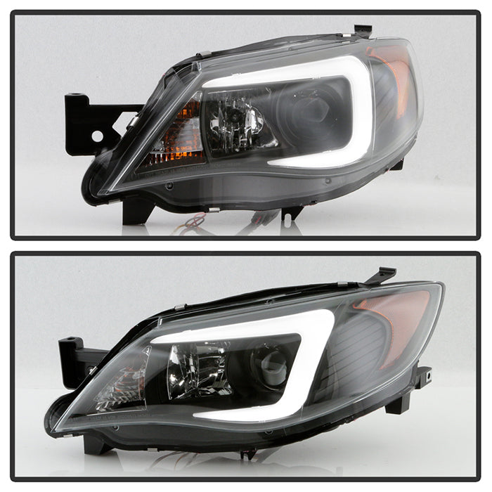 Spyder Subaru WRX 08-09 Projector Headlights - Halogen Model Only - Black PRO-YD-SWRX08-LBDRL-BK 5083944