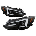 Spyder Subaru Impreza WRX 15-20 Halogen High-Power LED Headlights- Black PRO-YD-SWRX15HALAP-SBSEQ-BK 5088093