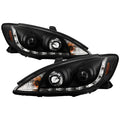 Spyder Toyota Camry 02-06 Projector Headlights DRL Black High H1 Low H1 PRO-YD-TCAM02-DRL-BK 5042798