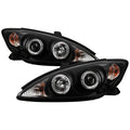 Spyder Toyota Camry 02-06 Projector Headlights LED Halo LED Black High H1 Low H1 PRO-YD-TCAM02-HL-BK 5064301