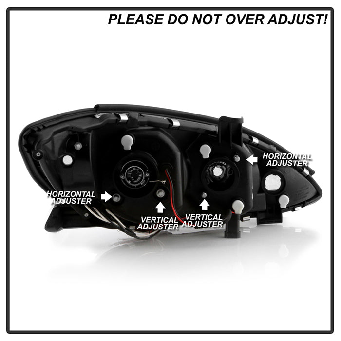 Spyder Toyota Camry 02-06 Projector Headlights LED Halo LED Chrome High H1 Low H1 PRO-YD-TCAM02-HL-C 5064318