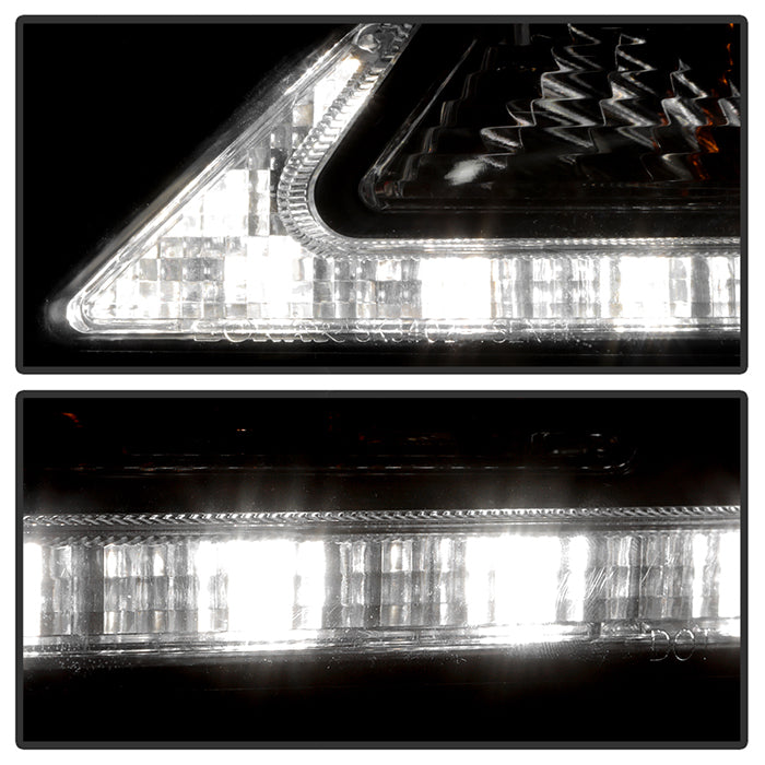 Spyder Toyota Sienna 2011-2014  Projector Headlights - DRL LED - Black PRO-YD-TSEN11-DRL-BK 5083982