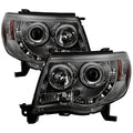 Spyder Toyota Tacoma 05-11 Projector Headlights LED Halo LED Smoke High H1 Low H1 PRO-YD-TT05-HL-SM 5011930