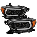 Spyder 16-18 Toyota Tacoma Projector Headlights - Seq LED Turn - Black - PRO-YD-TT16-LB-BK 5085818