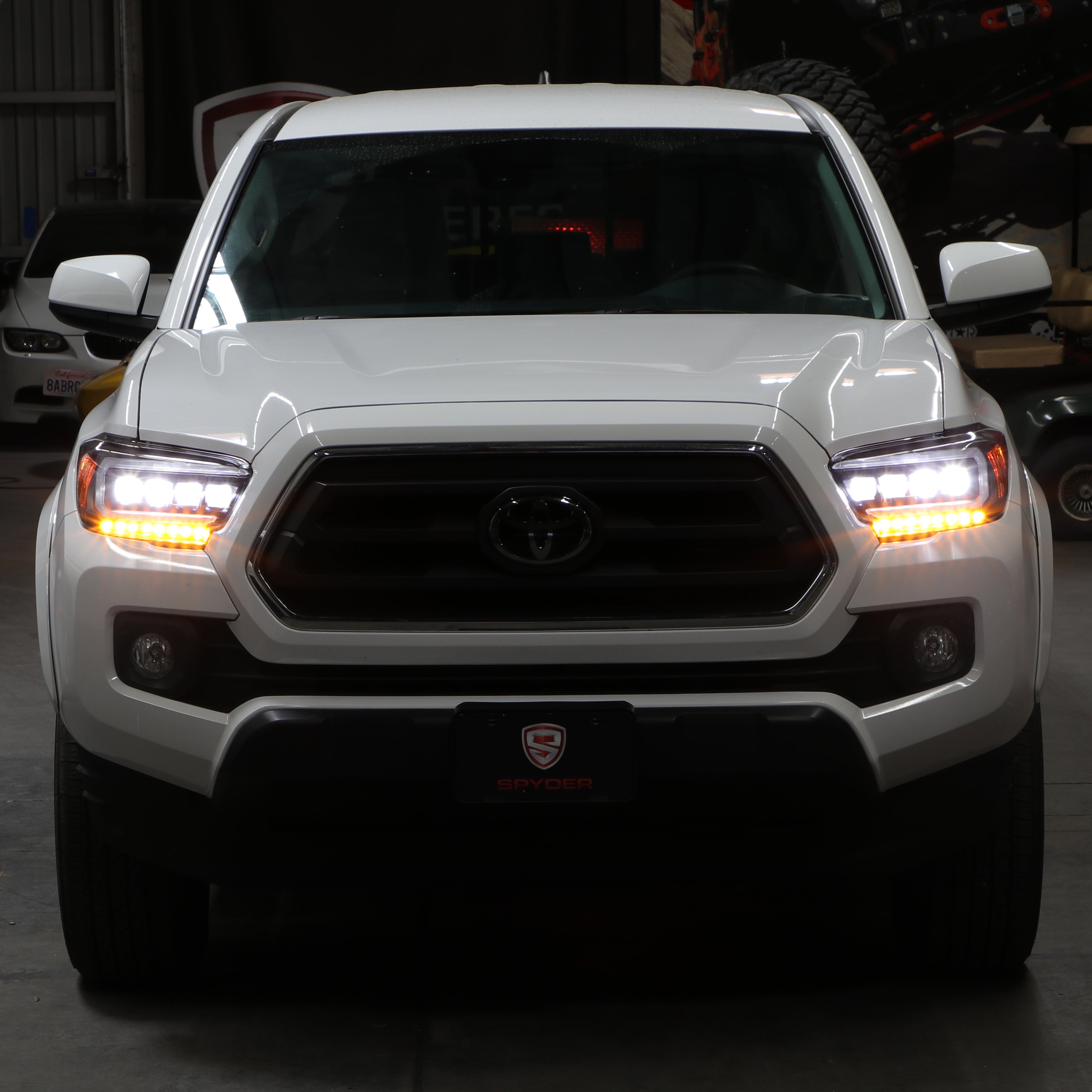 Spyder 16-20 Toyota Tacoma LED Model Only High-Power LED Headlights - Black PRO-YD-TT16LEDAP-BK 5088390
