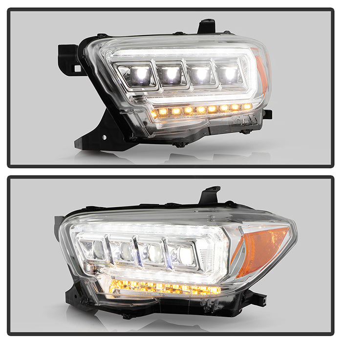 Spyder 16-20 Toyota Tacoma LED Model Only High-Power LED Headlights - Chrome PRO-YD-TT16LEDAP-C 5088383