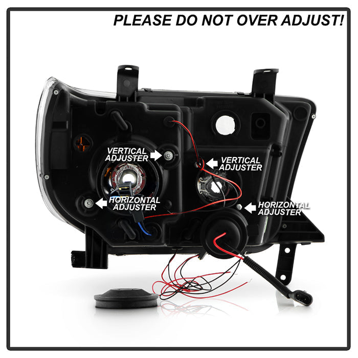 Spyder Signature Toyota Tundra 07-13 / Sequoia 08-13 Projector Headlights - (PRO-YD-TTU07-HL-BKV2) 5086044