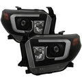 Spyder Toyota Tundra 2014-2016 Projector Headlights Light Bar DRL Black Smoke PRO-YD-TTU14-DRL-BSM 5080165