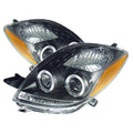 Spyder Toyota Yaris 06-08 2DR Projector Headlights LED Halo- LED Blk PRO-YD-TYA06-HL-BK 5012050
