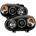 Spyder Volkswagen Golf IV 99-05 Projector Headlights LED Halo Black High H1 Low H1 PRO-YD-VG99-BK 5012159