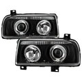 Spyder Volkswagen Jetta III 93-98 Projector Headlights LED Halo Blk High H1 Low H1 PRO-YD-VJ93-HL-BK 5012197