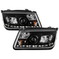 Spyder Volkswagen Jetta 99-05 Projector HeadlightsDRL Blk PRO-YD-VJ99-DRL-BK 5012234