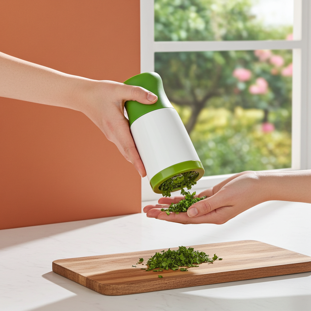 Manual Herb Grinder and Spice Chopper – Stainless Steel Blades