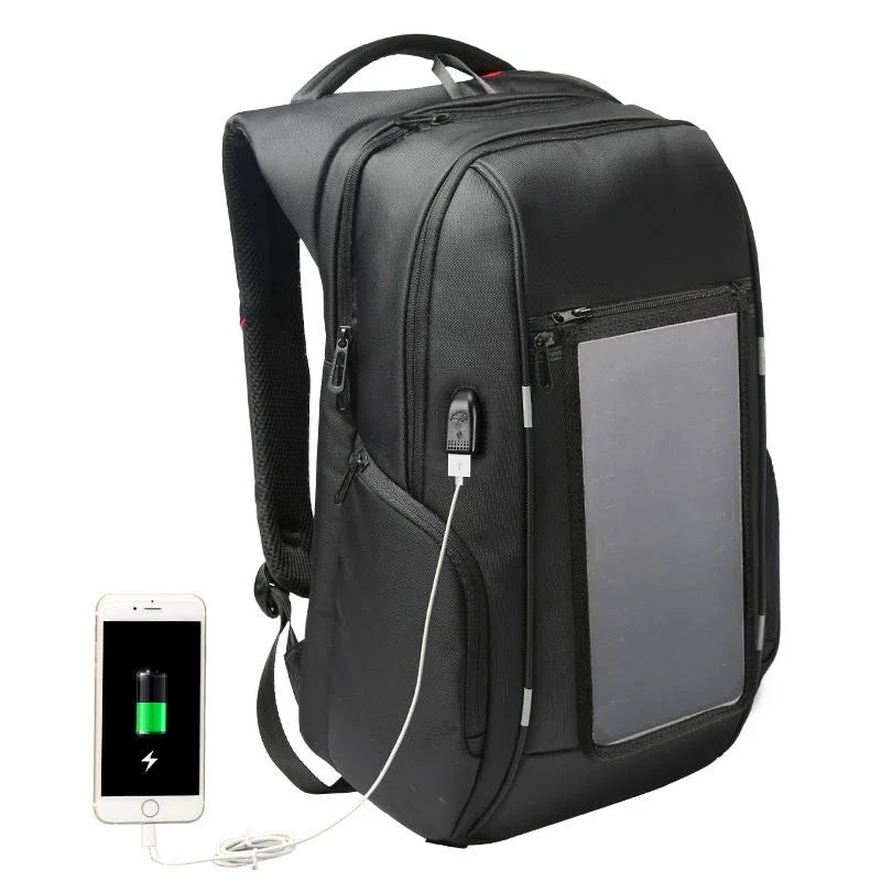 6.4W 9w solar charging power supply backpack with mobile power supply USB charger