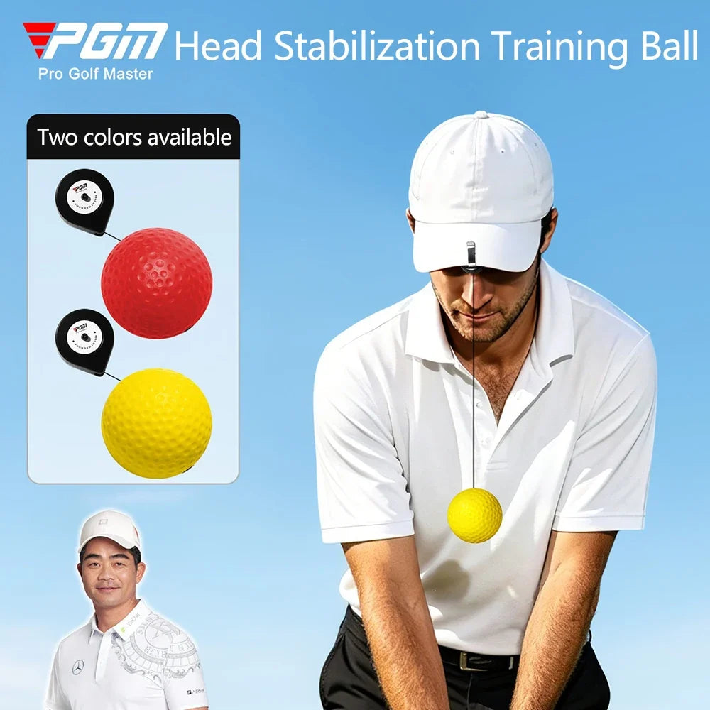 PGM Golf Head Stability Training Tool Portable Golf Swing Trainer Head Posture Correction Practice Golf Training Accessories