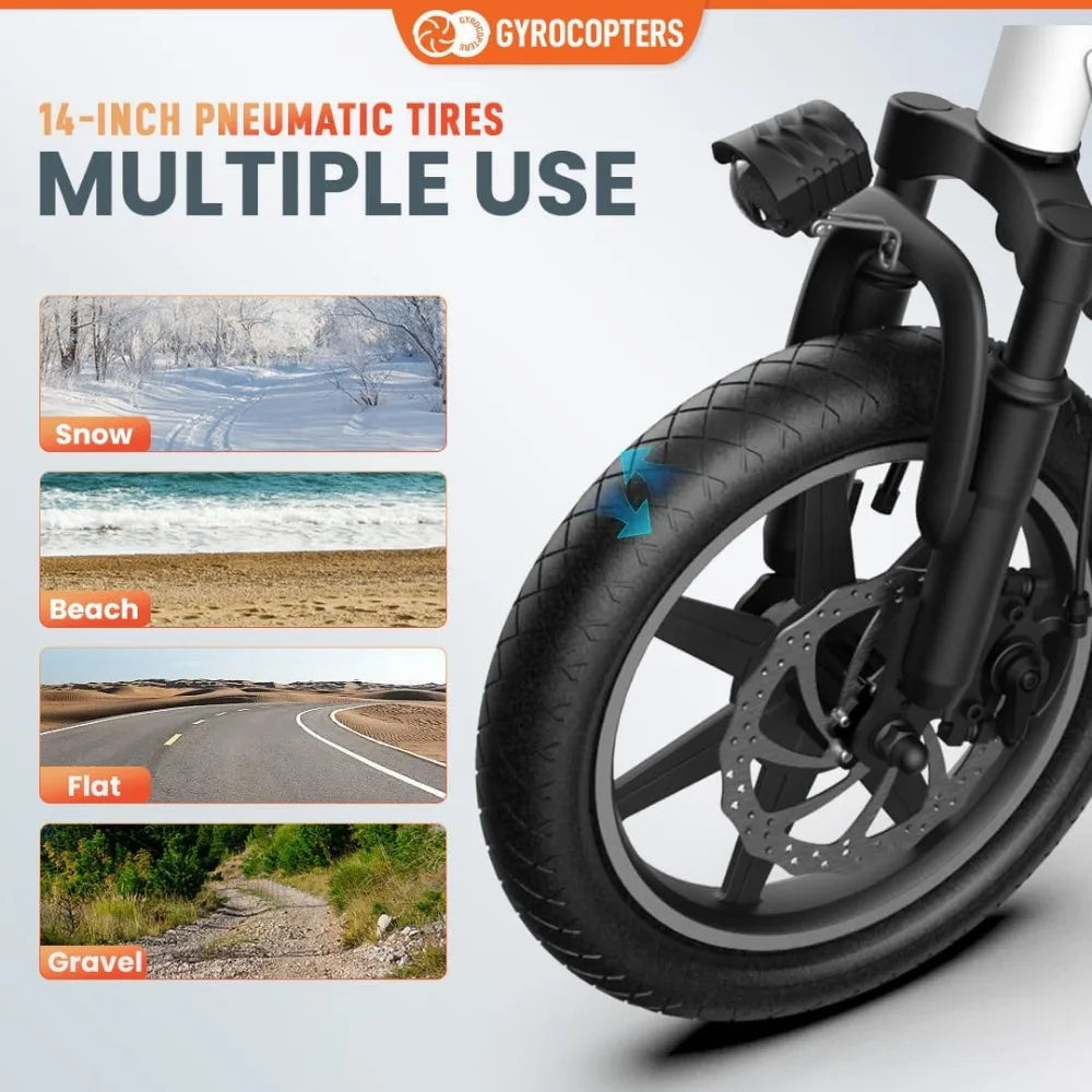 eBike Boys Folding Electric Bike - 350W Motor, Compact Design
