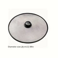 25/29/33cm Splash Proof Pan Lid Splatter Guard Fine Mesh Splatter Screen Fry Food Screen Fry Pan Grease Cover Stainless Steel