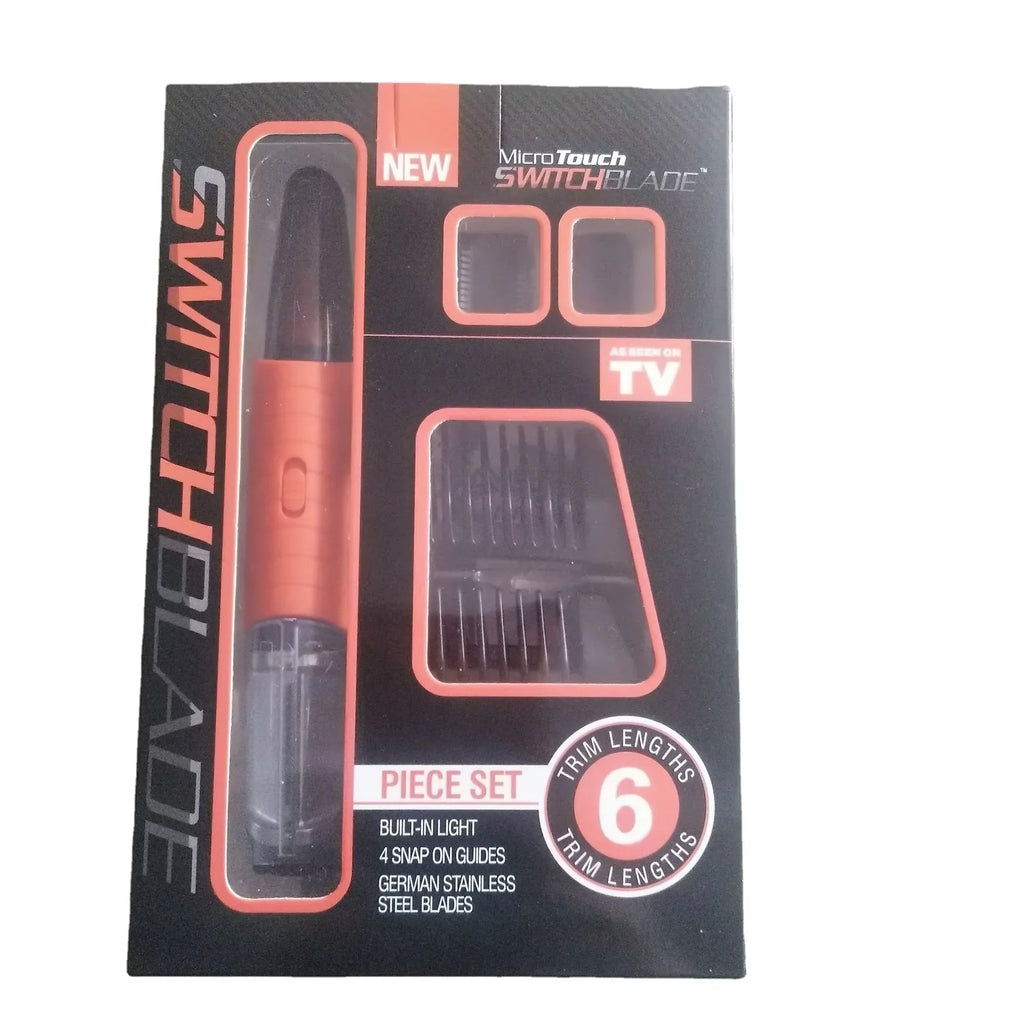 2-in-1 Facial Hair Trimmer, Unisex Nose Hair Trimmer Suitable for Nose Hair, Ear Hair, Eyebrows, and Chin Hair - Battery-Powered