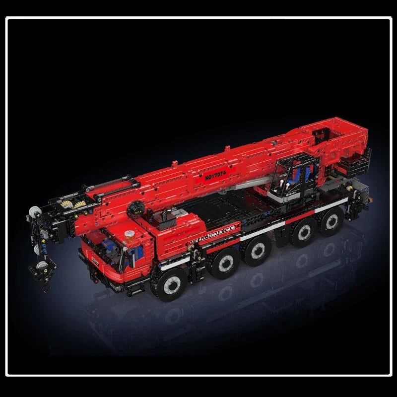 Mould King 17073 17074 Technical Car Toys The RC LTM 1110 Crane Building Block Engineering Truck Brick Set Kids Christmas Gift