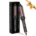 Heated Styling Brush 3-in-1 Ionic Hair Curler/Straightener with Anti-Scald Electric Curl Wand Curling Iron Hair Styling Tools