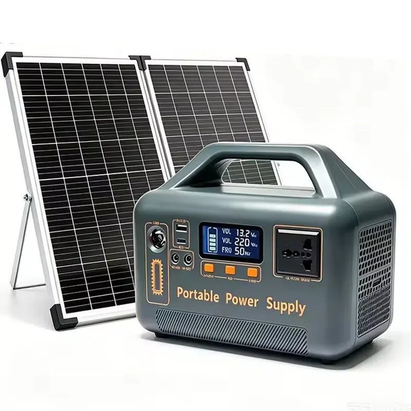 500W 220V Portable Power Station Solar Generator 461Wh 36Ah Large Capacity LiFePO4 Power Bank for Camping RV Emergency Energy