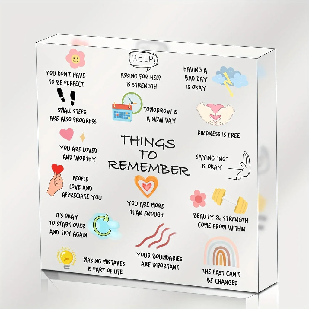 Inspirational Motivational Gifts, Mental Health Gifts, Psychology Decorations for Corner Counseling