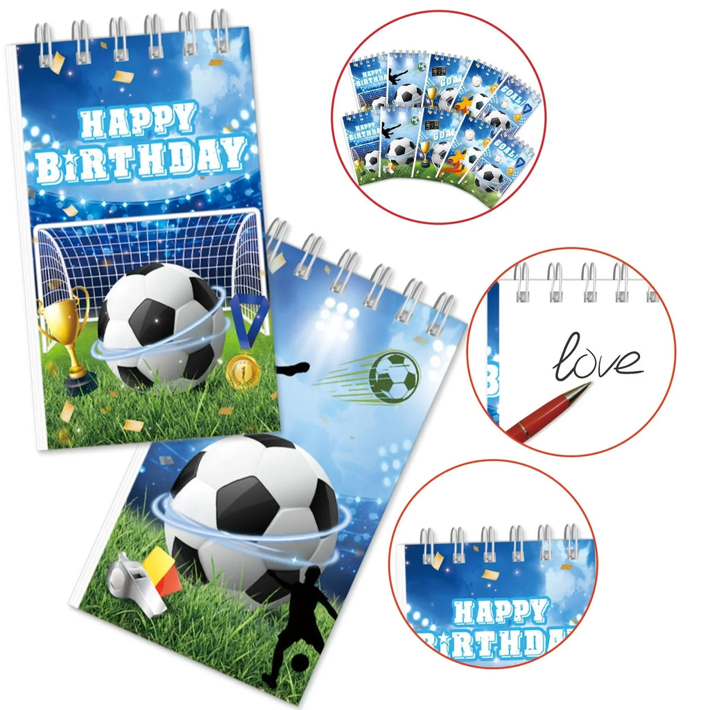 Football-Themed Notebook, Smooth Writing, Student Mini Notebook, Schedule Memo Pad, Diary and Planner for Football Enthusiasts.