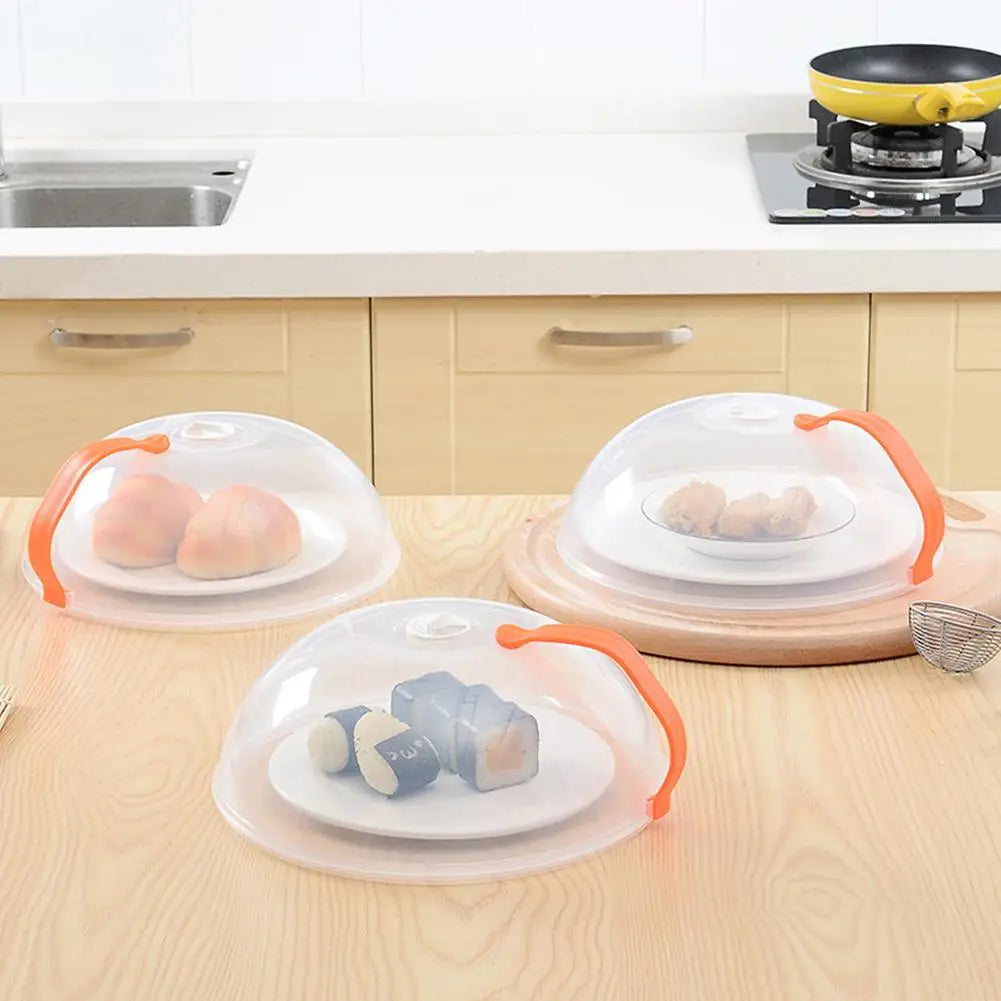 Microwave Splash Cover Heat Resistant Lid Transparent Food Guard Shield Steam Cover Food Heat Kitchen Microwave Accessories