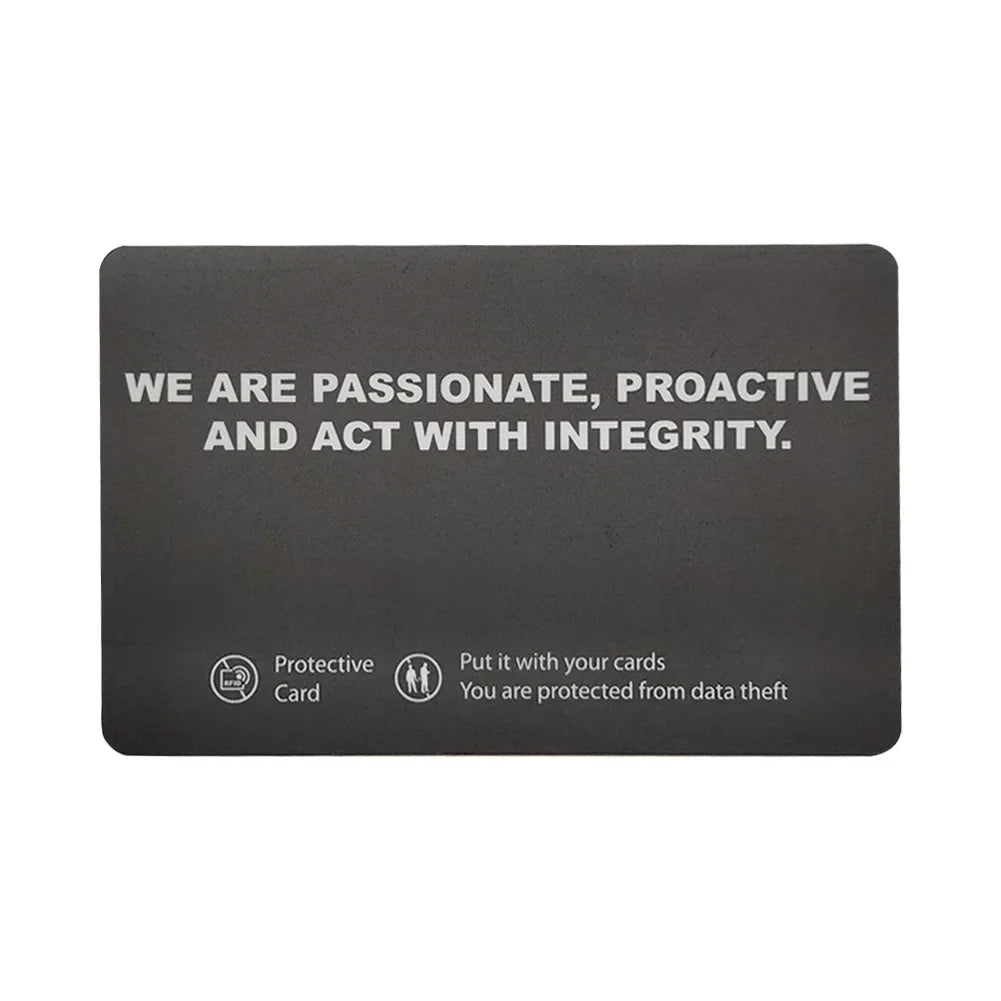 5Pcs RFID Blocking Card Ultra Thin NFC Debit Credit Card Passport Protector RFID Card Blocker for Passport Case Purse
