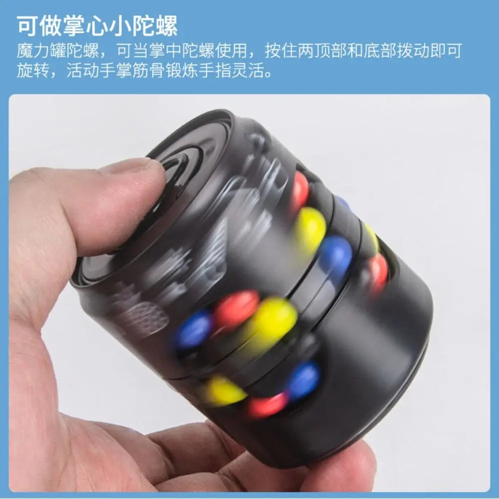 Funny Plastics Soda Can Fidget Toy Finger Gyro Rotating Ball Rotating Ball 3D Can 's Cube Toys