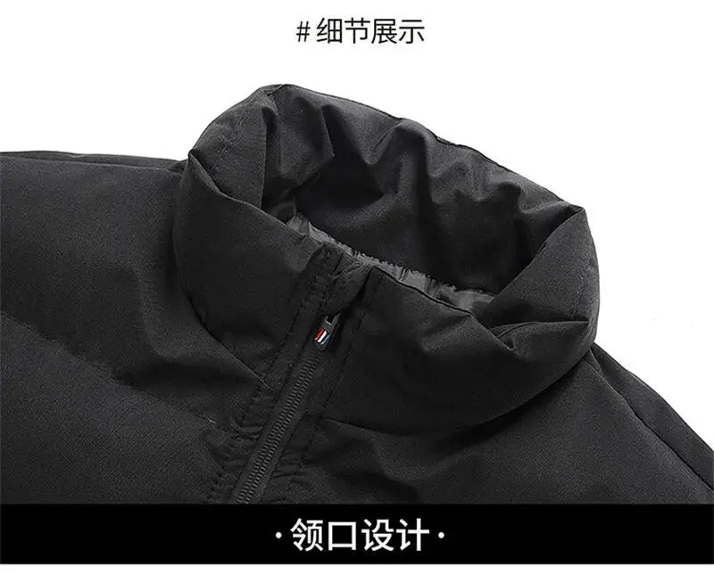 Men's Winter Jacket, Thick Warm Puffer Parka, Waterproof Down Coat
