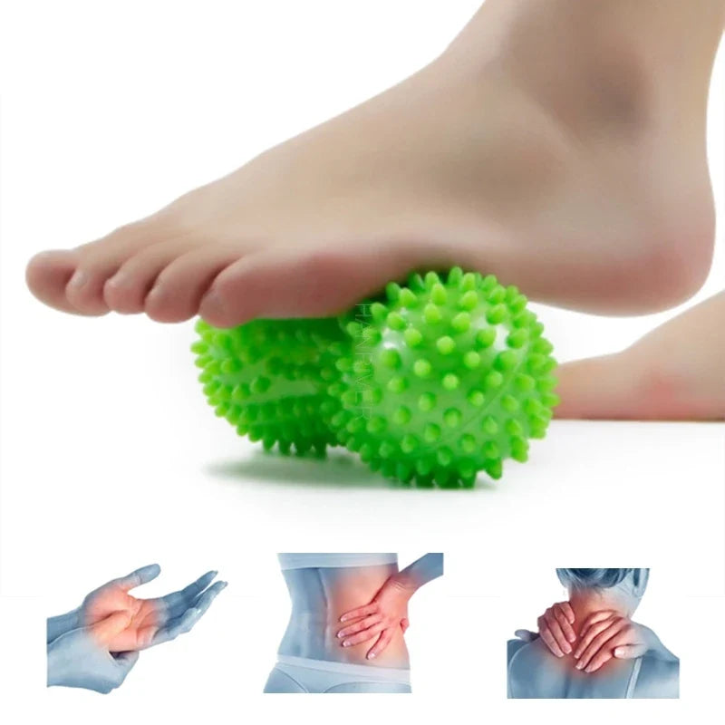 Peanut Shape Massage Yoga Fitness Ball Foot Muscle Massage Ball Feet Acupressure Massage Relieve Body Stress Relief Pain Massage