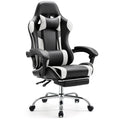 MCQ Gaming Chair Video Game Desk Ergonomic Office Chair with Footrest and Lumbar Support Height Adjustable with 360° Swivel