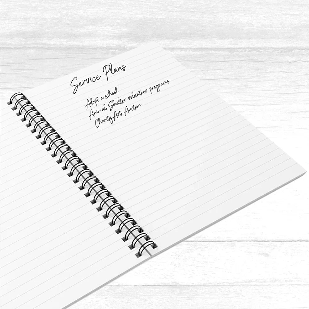1pc Custom Photo & Name,Princess Crown Spiral Notebook,Lined Inner Pages,Birthday,Back‑to‑School,Note‑taking,School Supplies