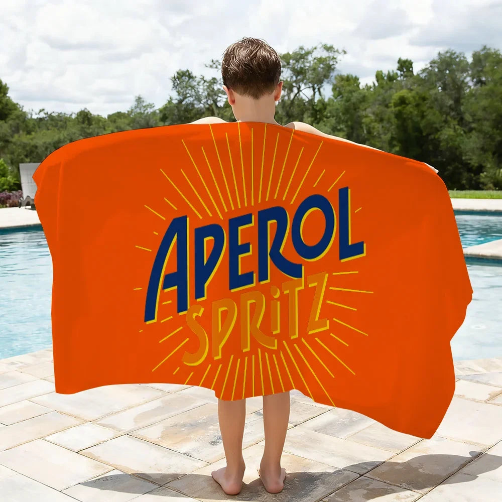 A-Aperol-Spritz Cool Fashion Towel Shower Sauna Travel Spa Quick Dry Gym Accessories Soft Large Beach Towels