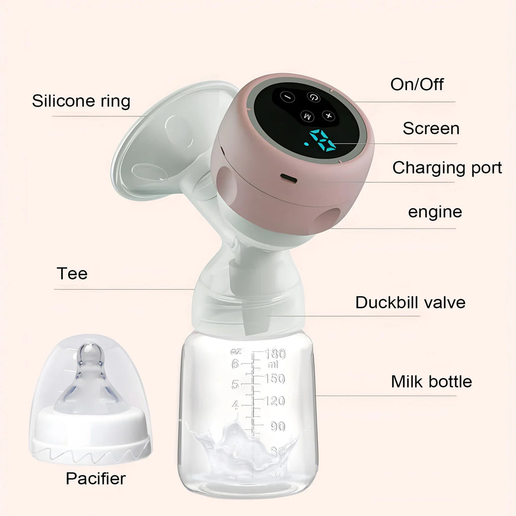 Electric Breast Pump Intelligent Integrated High Suction Breast Pump Breast Milk Postpartum Fortable Painless and Silent Breast