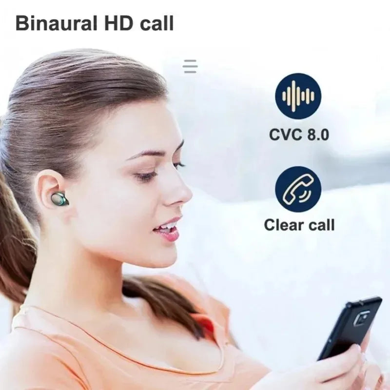F9-5C True Wireless Bluetooth Headset Binaural Small In Ear Buds Sports Stereo Bass TWS Earbuds Newest Sports Earbuds for phones