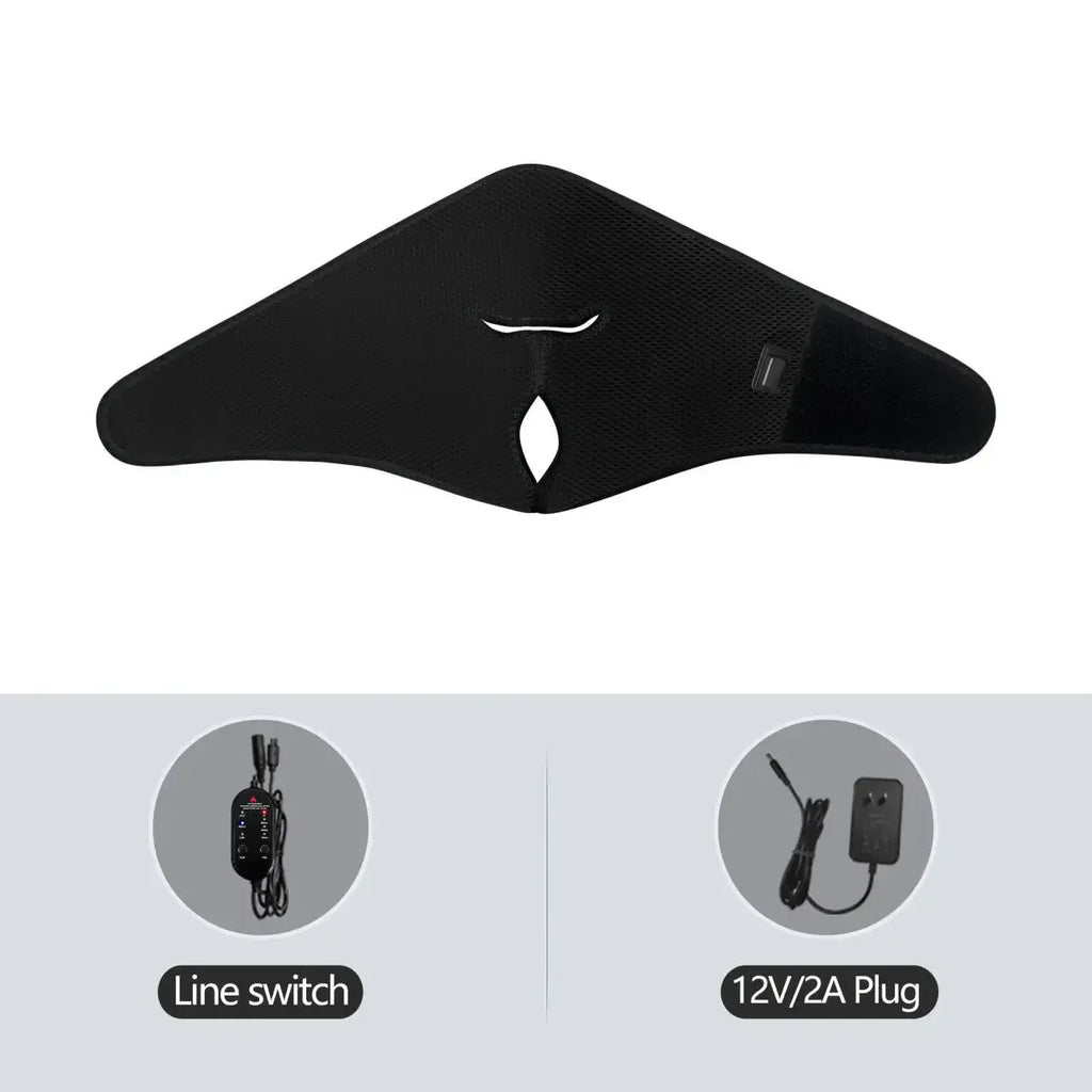 Electric Heated Face Mask Heating Pad Relieve Facial Discomfort Home Relax Wellness Face Mask 3 Modes Timing Function