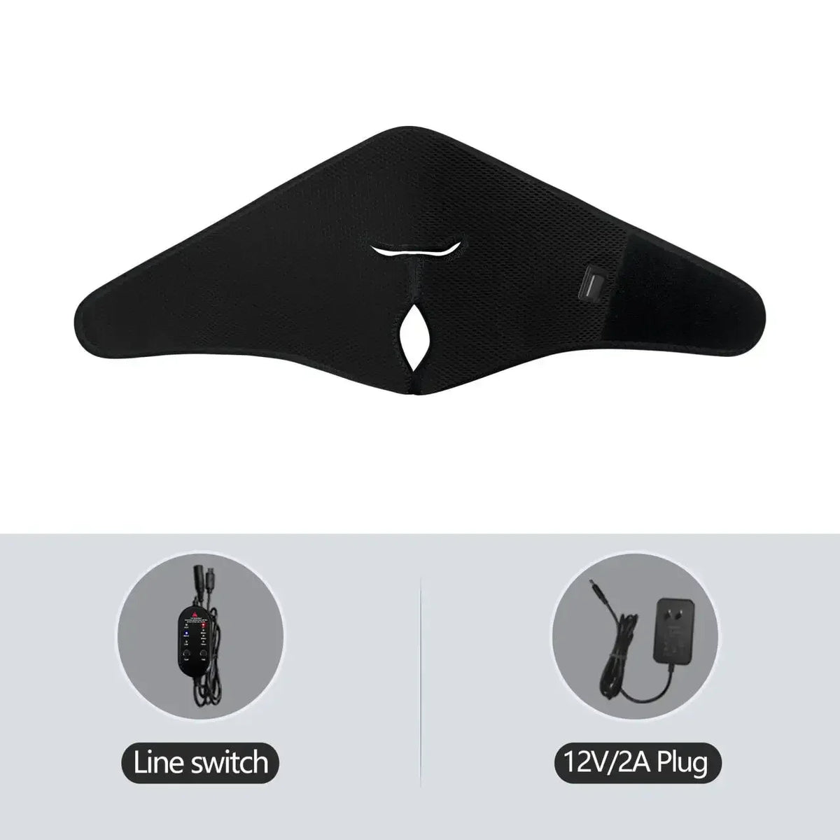 Electric Heated Face Mask Heating Pad Relieve Facial Discomfort Home Relax Wellness Face Mask 3 Modes Timing Function