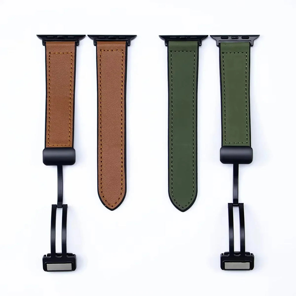 Genuine Leather Strap for Apple watch band 11 46mm 42mm 44mm 40mm 45mm 41mm bracelet iWatch series 10 9 8 7 SE3 ultra 3 2 49mm