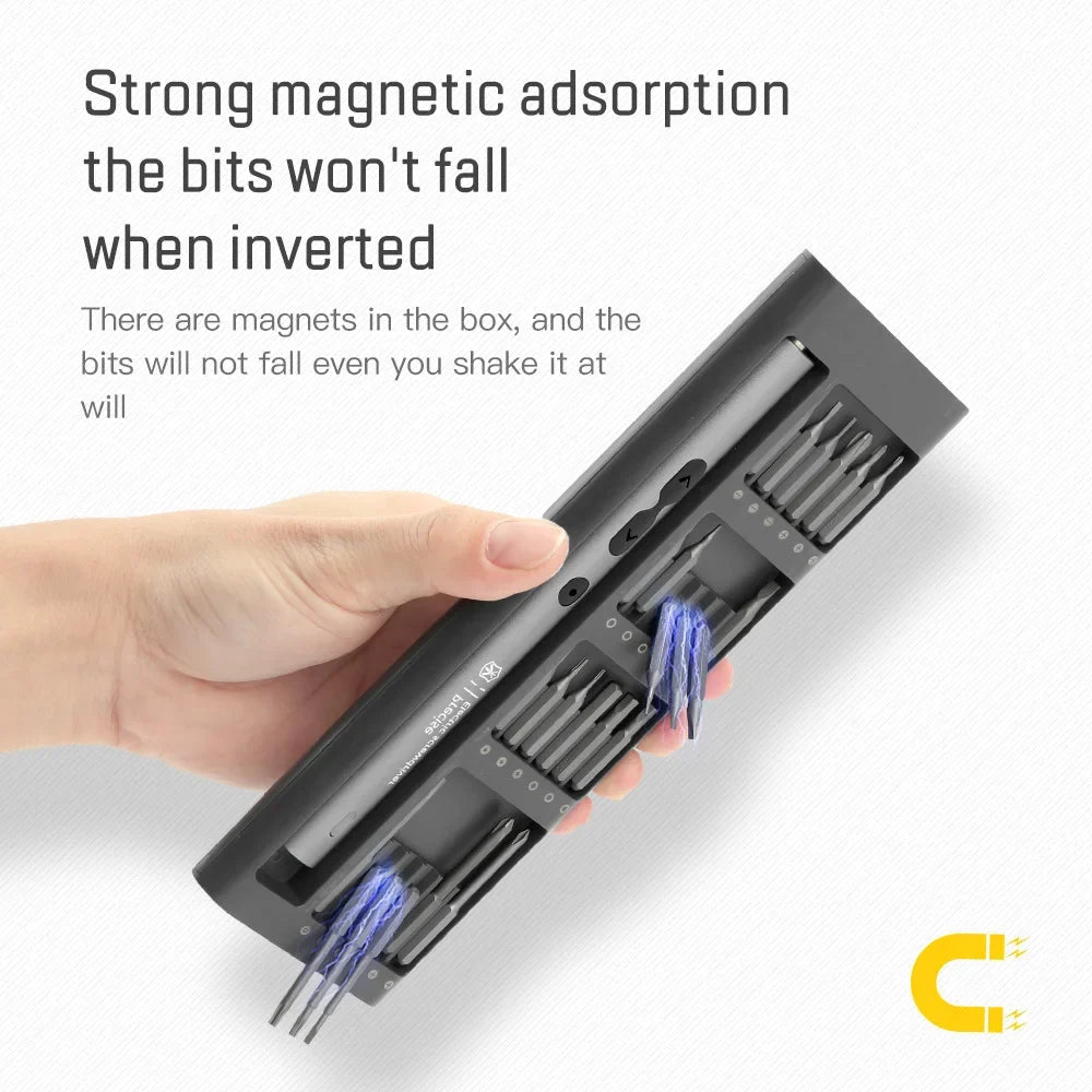 51 in 1 Mini Electric Screwdriver Set Precision Rechargeable Wireless Cordless Kit Magnetic Power Tool Bit for Xiaomi Phone Pen
